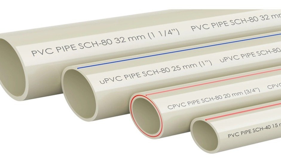 CPVC and PVC pipes