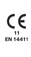 CE / EN 14411 logo