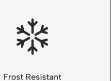 Frost Resistant